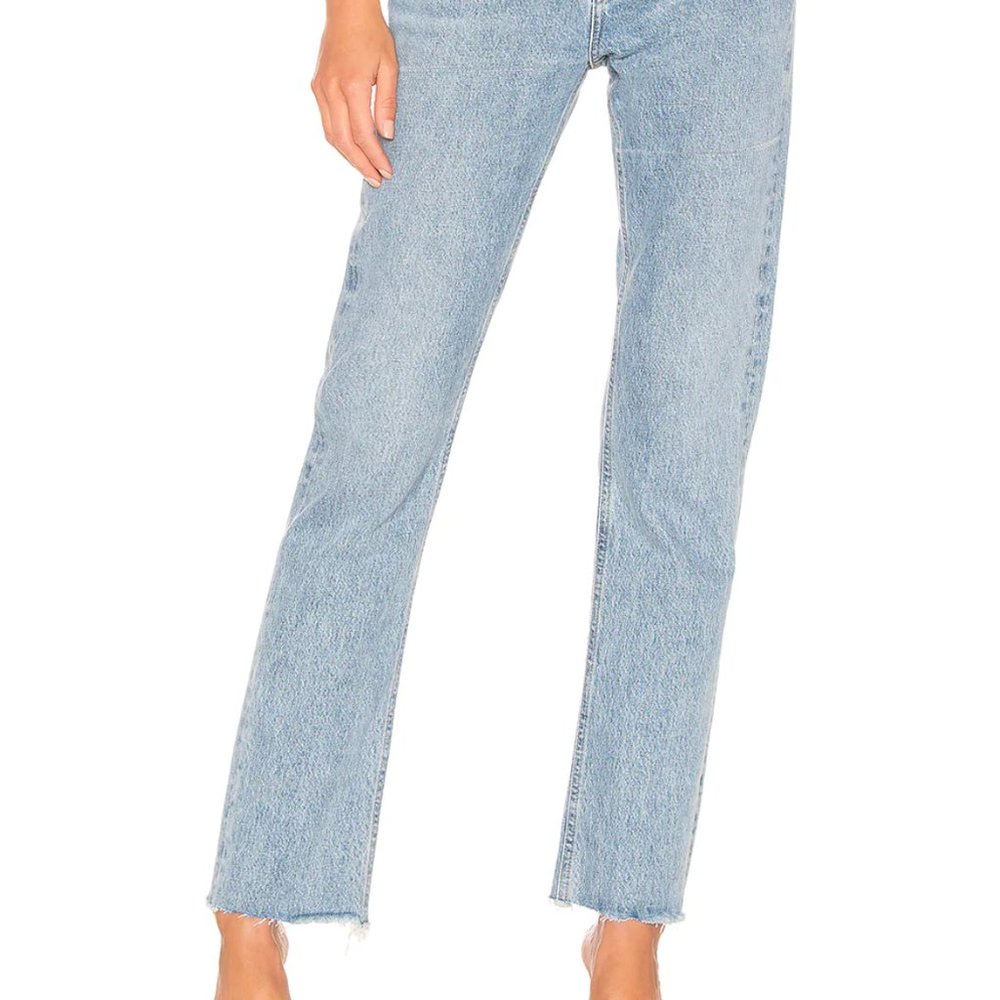 AGOLDE Cherie High Rise Straight in Merit 24